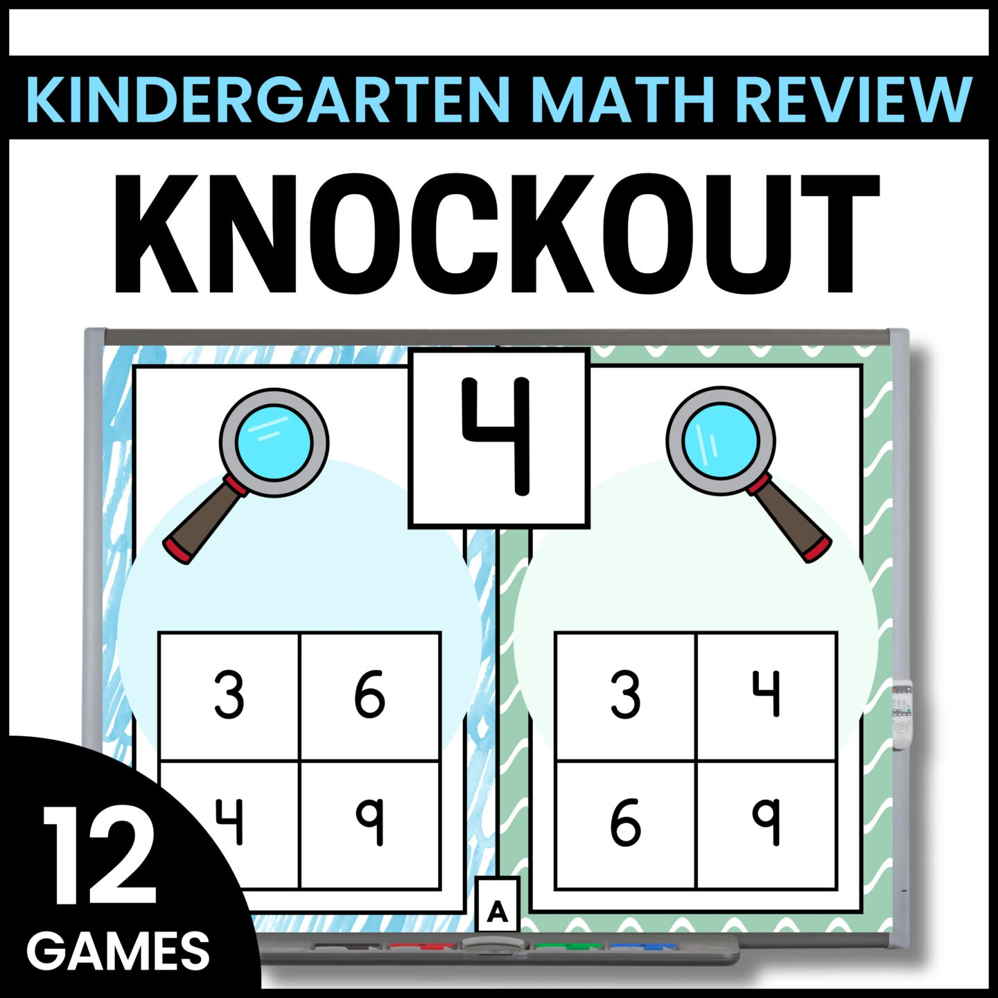 Kindergarten Math Review Games - End of the Year Review - Knockout ...
