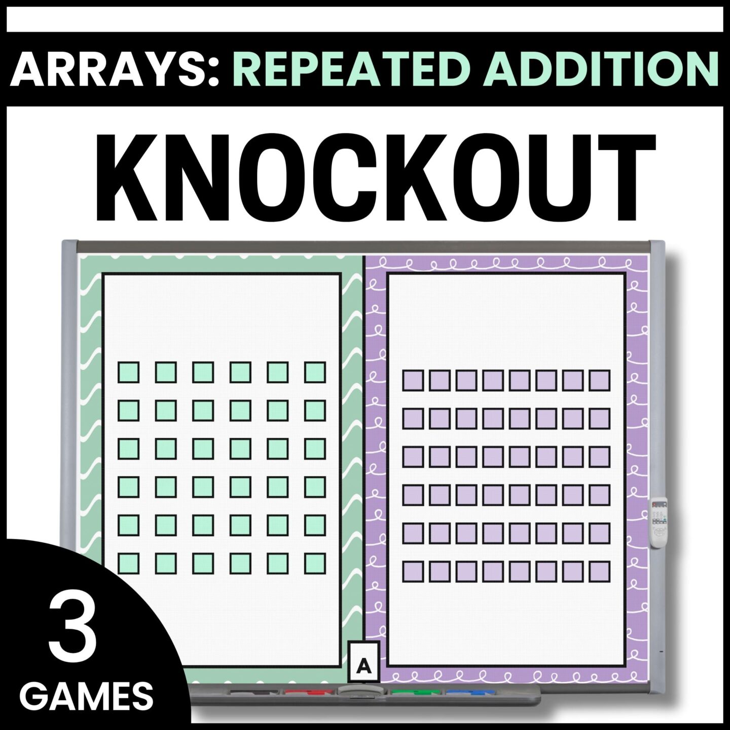 Arrays - Math Games for Repeated Addition - Knockout - Erin Waters EDU