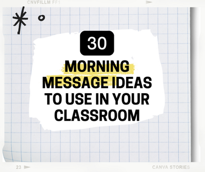 30 Unique Morning Message Ideas to Use In Your Classroom - Erin Waters EDU