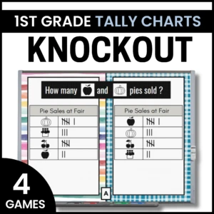 Tally Chart Games - Interpreting Data and Graphs - Math Games - Knockout