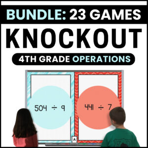 4th Grade Operations Math Games Bundle