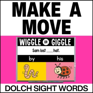 Spring 1st Grade Literacy Game for Movement - 1st Grade Dolch Sight Words