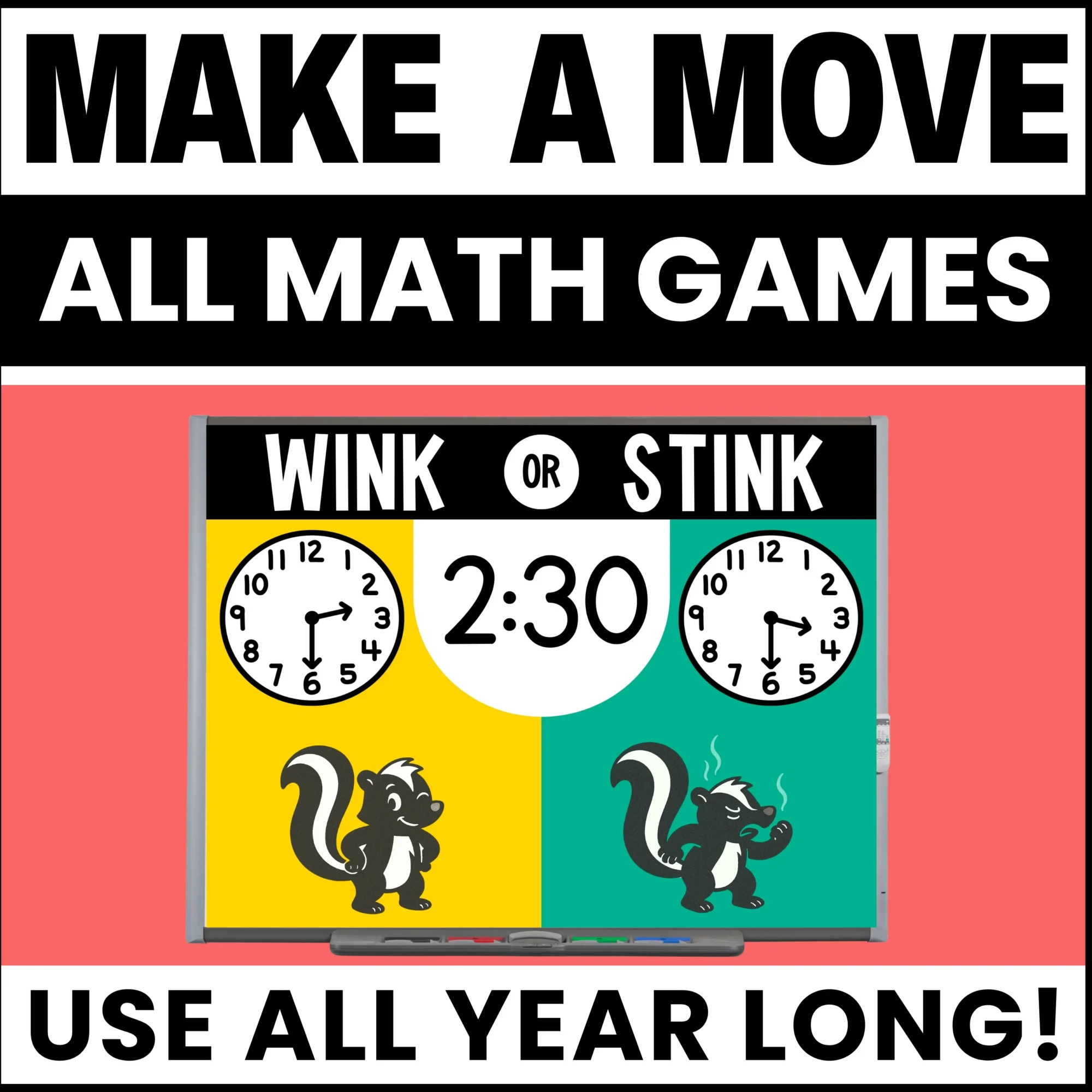 Math Movement Games Bundle - Money - Telling Time - Number Sense - Place Value Math Movement Games Bundle - Money - Telling Time - Number Sense - Place Value