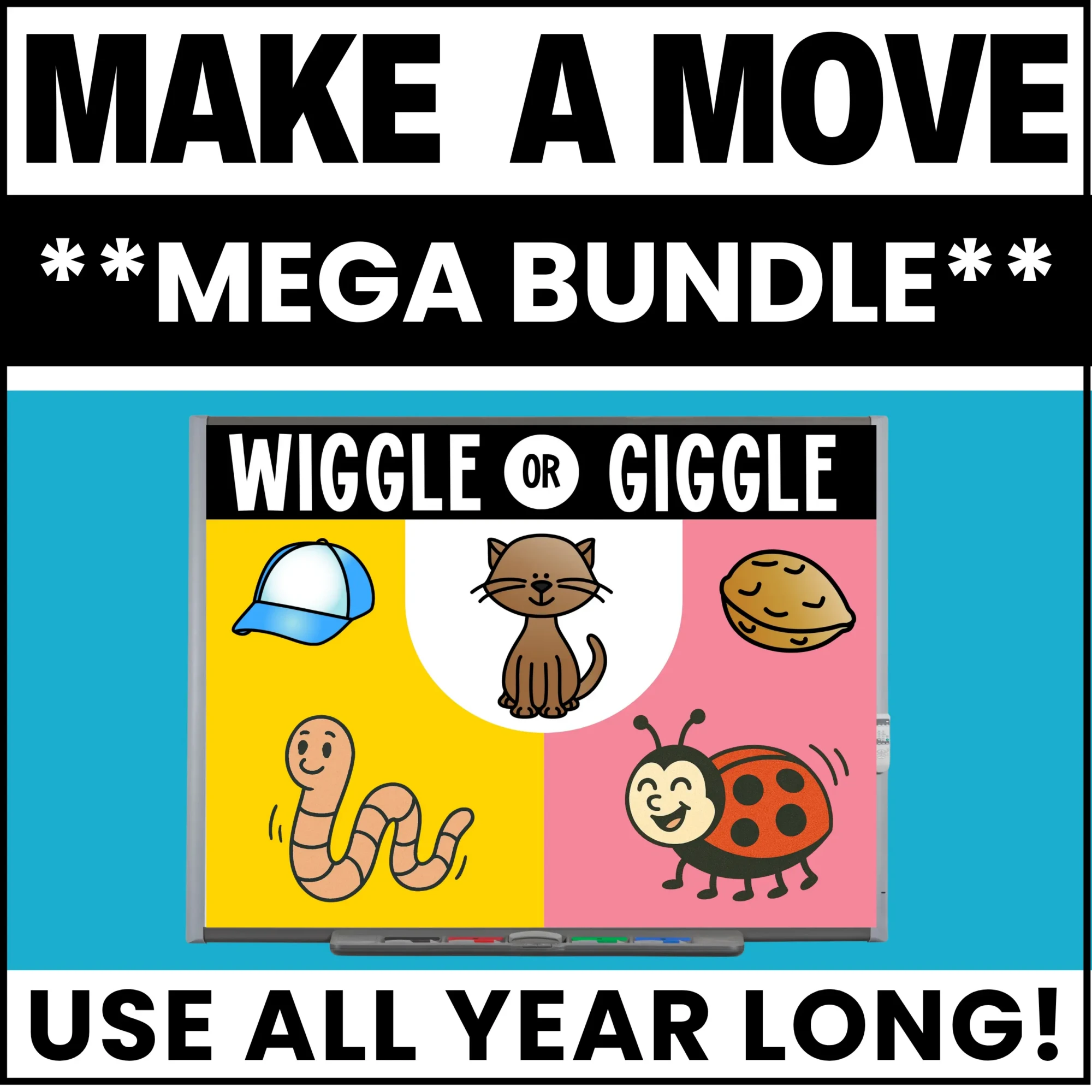 Math and ELA Movement Games MEGA Bundle - Holiday and Seasonal Games Math and ELA Movement Games MEGA Bundle - Holiday and Seasonal Games