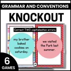 4th Grade Grammar Games - Sentence Correction - Correct the Sentence