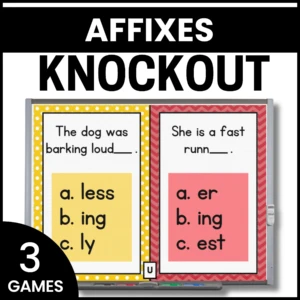 Prefix & Suffix Games - Prefixes and Suffixes Review Games - Affixes
