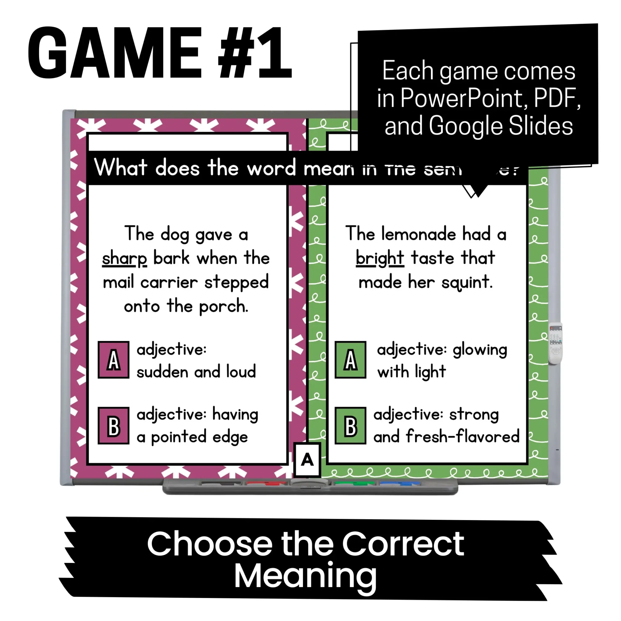 Vocabulary Games - Multiple-Meaning Words - Grammar Games Vocabulary Games - Multiple-Meaning Words - Grammar Games